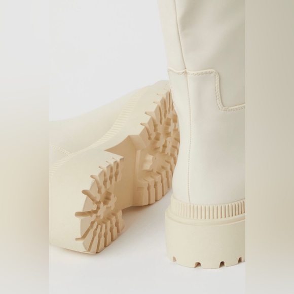 H&M - Knee-High Cream Boots (Size US 7) - Picture 4 of 12